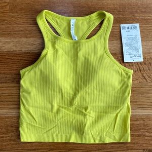 NWT lululemon Ebb to Street RB Crop Tank 8